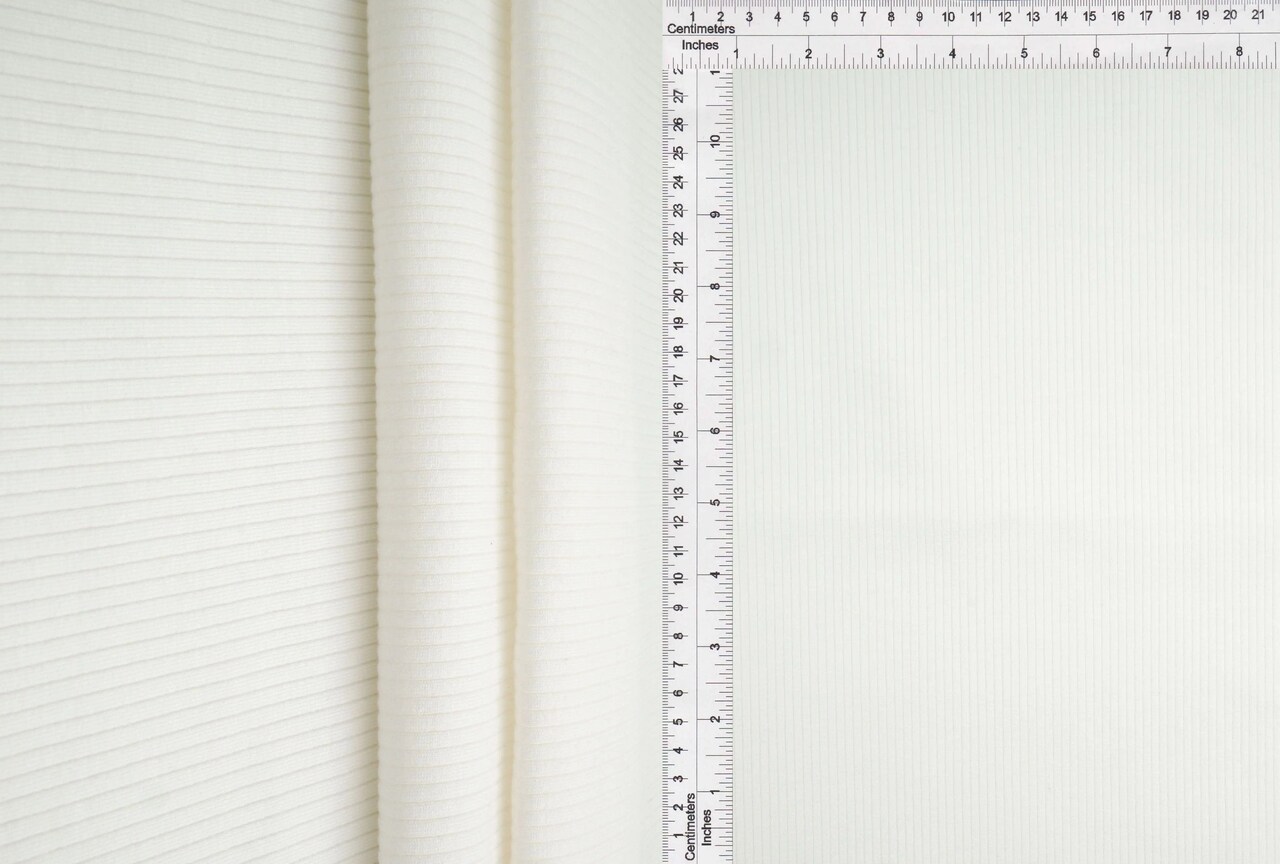 1 Yard Super Heavy Rib Solid Fabric 425 GSM Rayon Spandex Blend 50" Width